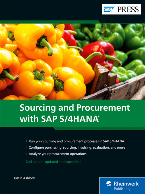 Title details for Sourcing and Procurement with SAP S/4HANA by Justin Ashlock - Available